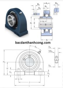 Bạc đạn gối đỡ UCPA202 Asahi SKF NSK NTN LK chính hãng giá rẻ