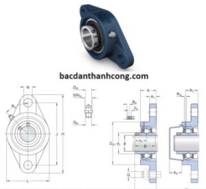Bạc đạn gối đỡ UCFL212 Asahi SKF NSK NTN LK chính hãng giá rẻ