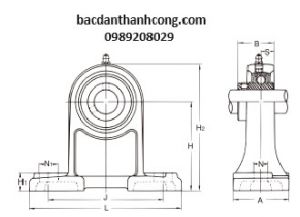 Bạc đạn gối đỡ UCPH203 Asahi chính hãng giá rẻ