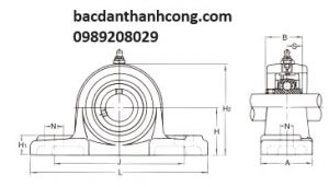 Bạc đạn gối đỡ UCEP206 Asahi chính hãng giá rẻ