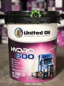 Dầu động cơ United Hydro 600 15W50 API CI-4 (SHPD) - 18L 200L