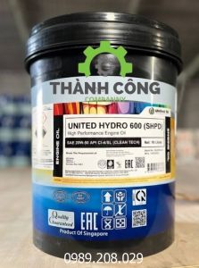 Dầu động cơ United Hydro 600 20W-50 API CI-4 (SHPD) - 18L 200L
