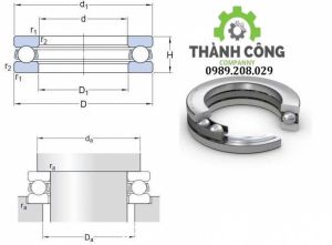 Vòng bi bạc đạn chà 51106 SKF Koyo NTN NSK FAG Nachi Timken KG