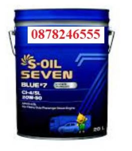 Dầu nhớt động cơ S-OIL SEVEN BLUE 7 CI-4 SL 15W40