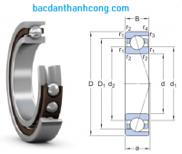 Bảng tra thông số các loại vòng bi bạc đạn tiếp xúc góc 1 dãy tốc độ cao