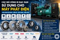 Các Mã Vòng Bi Bạc Đạn Sử Dụng Cho Máy Phát Điện